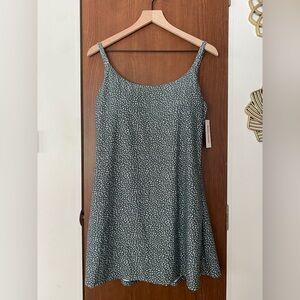 Elegant Green Polka Dot Swim Dress